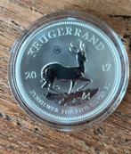 De 2017 Fine-Silver Krugerrand met COA 50 year anniversary, Postzegels en Munten, Edelmetalen en Baren, Ophalen of Verzenden, Zilver