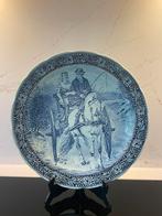 Groot Delftsblauw bord Boch 39 cm, Ophalen of Verzenden