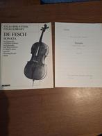 Willem de Fesch, Sonata for Violoncello D minor, opus 8 nr 3, Muziek en Instrumenten, Gebruikt, Klassiek, Ophalen of Verzenden