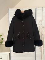 Zwarte Copperose faux fur gevoerde damesparka maat M, Kleding | Dames, Jassen | Winter, Maat 38/40 (M), Zwart, Ophalen of Verzenden