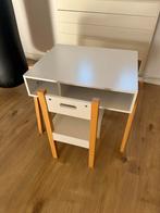 Peuter Tafel & Stoel - Wit/Hout, Kinderen en Baby's, Kinderkamer | Tafels en Stoelen, Ophalen, Zo goed als nieuw, Tafel(s) en Stoel(en)