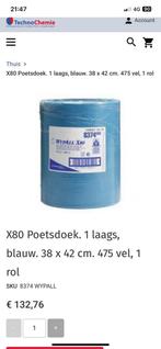 X80 poets doek blauw 38x42 cm, Ophalen of Verzenden, Nieuw