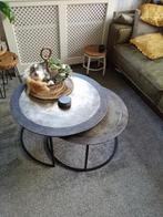 Salento stalen tafelset van light&living, Huis en Inrichting, Tafels | Salontafels, Ophalen, 50 tot 100 cm, Rond, 50 tot 100 cm