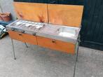 Buitenkeuken bermkeuken camping keuken  vintage, Ophalen, Gebruikt, Gas