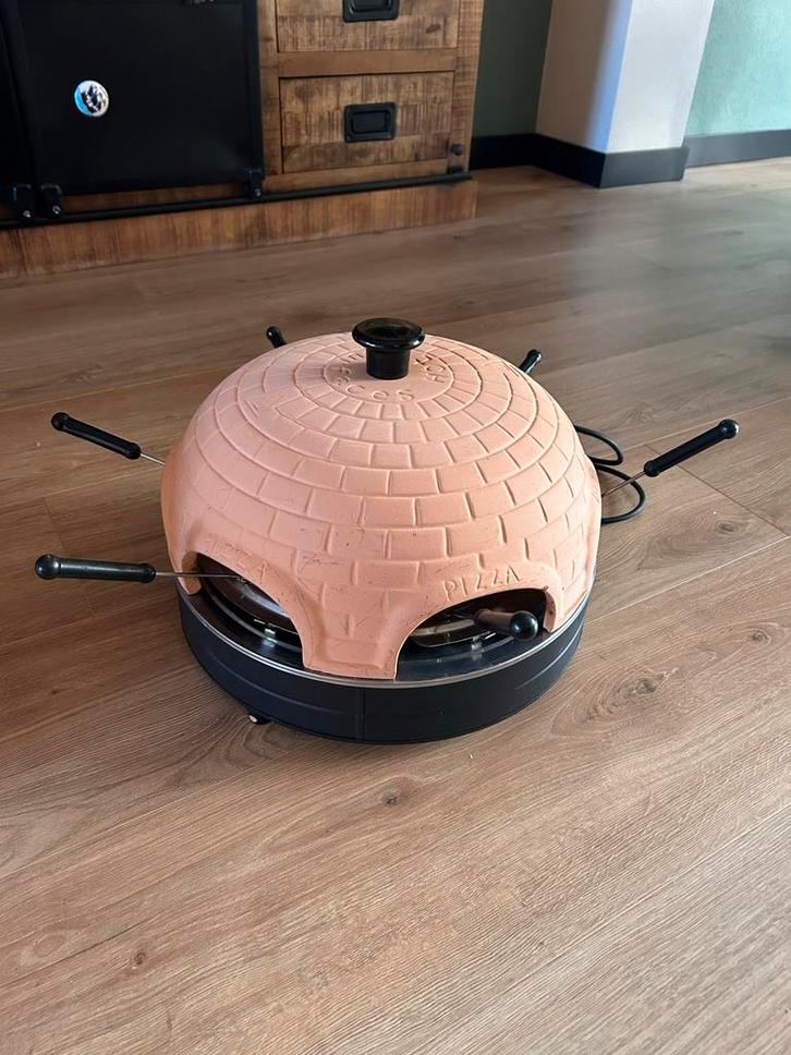 Pizzarette 6 persoons - Trebs PizzaGusto complete set, Tuin en Terras, Pizzaovens, Gebruikt, Ophalen