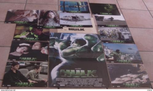 HULK   Franse      lobbycard set., Verzamelen, Posters, Gebruikt, Film en Tv, A4 of kleiner, Verzenden