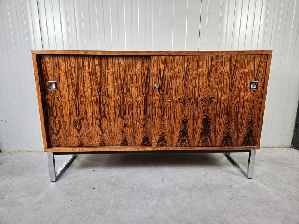 Vintage dressoir schuifdeuren, Verzamelen, Retro, Ophalen, Huis en Inrichting