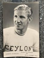 Gerrit Schulte - kaart Ceylon tuben - wielrenner, Verzenden, Zo goed als nieuw, Overige binnenlandse clubs, Poster, Plaatje of Sticker