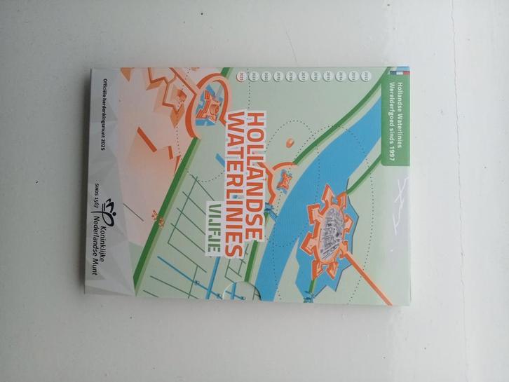 Zilveren Vijfje Hollandse Waterlinie Proof, Postzegels en Munten, Munten | Nederland, Losse munt, Euro's, Koningin Beatrix, Zilver