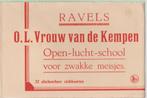 Ravels (B) Openluchtschool voor zwakke meisjes compl.set 32x, Verzamelen, Ansichtkaarten | België, Verzenden, 1940 tot 1960, Ongelopen