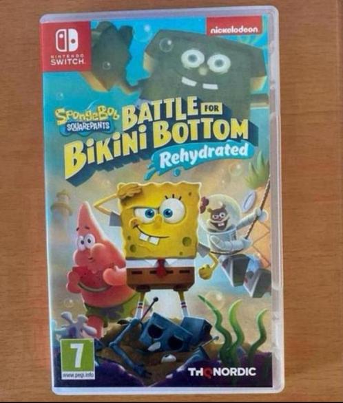 Spongebob SquarePants: Battle for Bikini Bottom, Spelcomputers en Games, Games | Nintendo Switch, Zo goed als nieuw, 1 speler