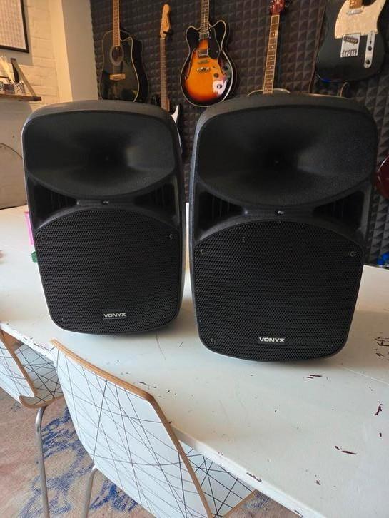 Vonyx actieve set VPS102A 600W met led, Audio, Tv en Foto, Luidsprekers, Zo goed als nieuw, 120 watt of meer, Overige merken, Ophalen