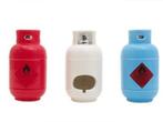 Gasfles waxinehouder asbak mancave accessoire blauw 16cm hoo, Overige materialen, Gebruikt, Blauw, Ophalen of Verzenden