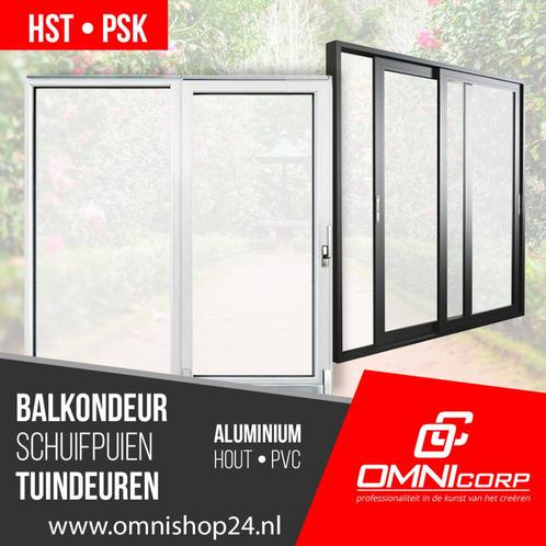 PVC Aluminium Tuindeur Balkondeur op Maat Schuifpuien HST PS, Doe-het-zelf en Verbouw, Kozijnen en Schuifpuien, Nieuw, Schuifpui