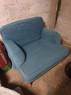 Comfortabele Blauwe STOCKSUND ljungen fauteuil sofa stoel, Huis en Inrichting, Ophalen, Eenpersoons, 75 tot 100 cm, Zo goed als nieuw