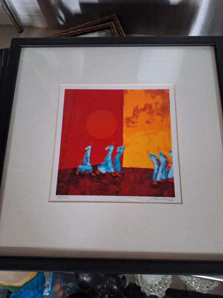 Zeefdruk Marjolein van Ginkel.DALEN,DRENTHE, Antiek en Kunst, Kunst | Litho's en Zeefdrukken, Ophalen of Verzenden