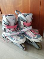 Nijdam junior skates meisjes verstelbaar maat 34 - 37, Verstelbaar, Kinderen, Zo goed als nieuw, Inline skates 4 wielen