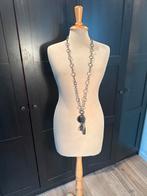 Lange Erny van Reijmersdaal ketting met stenen, Gebruikt, Zwart, Ophalen of Verzenden, Steen of Mineraal