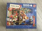 Puzzel Santa’s Desk.   1000 stukjes compleet, Ophalen, 500 t/m 1500 stukjes, Zo goed als nieuw
