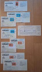 8 viskaarten en 1 ponskaart dienst luister- en kijkgelden, Ophalen of Verzenden