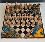 Handgemaakt Schaakspel  handmade in Peru, circa 2005,, Antiek en Kunst, Ophalen of Verzenden