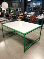 Moderne werktafel eettafel kantinetafel vergadertafel groen, Gebruikt, 50 tot 100 cm, 100 tot 150 cm, Ophalen of Verzenden