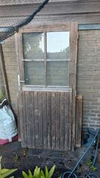 Deur & raam incl kozijn voor tuinhuis, Tuin en Terras, Tuinhuizen, Gebruikt, Blokhut, Minder dan 200 cm, Hout