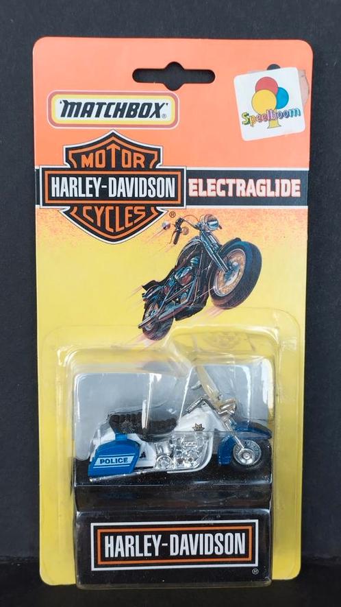 Harley Davidson Electraglide Police Matchbox Pol, Hobby en Vrije tijd, Modelauto's | Overige schalen, Zo goed als nieuw, Ophalen of Verzenden