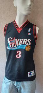Vintage Champion NBA Iverson dames Basketbal shirt L, Verzenden, Zo goed als nieuw, Korte mouw