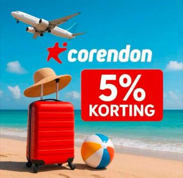 Corendon 5% korting op de gehele pakketreis! beschikbaar voor biedingen