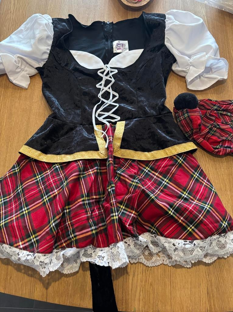 Schotse jurk M, Kleding | Dames, Maat 38/40 (M), Carnaval, Ophalen of Verzenden, Zo goed als nieuw