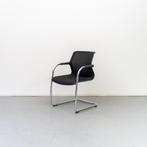 4 Vitra Unix Chair Zwart slede stapelbaar Nieuw, Nieuw, Metaal, Vijf, Zes of meer stoelen