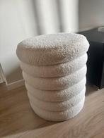 Teddy poef ribbel teddystof nieuw, Ophalen of Verzenden, Nieuw, Rond, Minder dan 50 cm