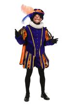 Te huur: Luxe Pietenpak Blauw & Oranje, Ophalen, Nieuw