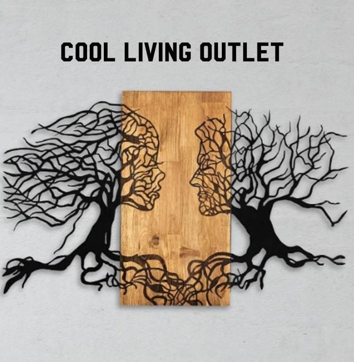 Wandpaneel Boom-Gezichten Nu met €108,= korting( ...* of), Huis en Inrichting, Woonaccessoires | Wanddecoraties, Nieuw, Ophalen