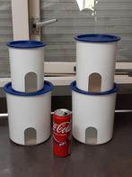 Tupperware vensterbussen set wit/blauw, Ophalen of Verzenden, Gebruikt, Wit