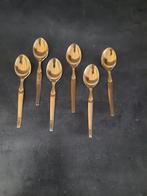 Gouden Theelepels - Set van 6, Huis en Inrichting, Ophalen of Verzenden, Zo goed als nieuw, Overige materialen, Los bestek