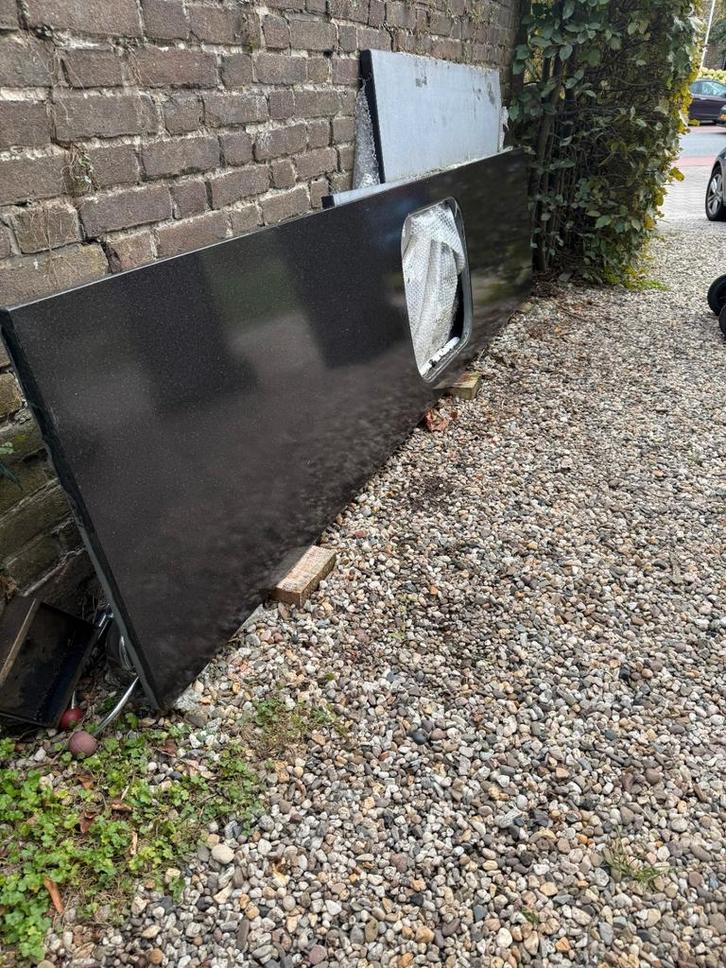 Natuursteen aanrechtblad Zwart met spikkeltje, Huis en Inrichting, Keuken | Keukenelementen, Zo goed als nieuw, Minder dan 100 cm