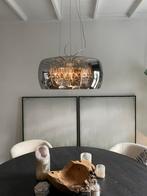 Hanglamp Pearl Raindrops smokey glas, Huis en Inrichting, Lampen | Hanglampen, Ophalen, Zo goed als nieuw, Glas, 75 cm of meer