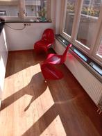 Verner Panton S-chairs Herman Miller 1ste editie (paar), Huis en Inrichting, Stoelen, Ophalen, Gebruikt, Wit, Eén