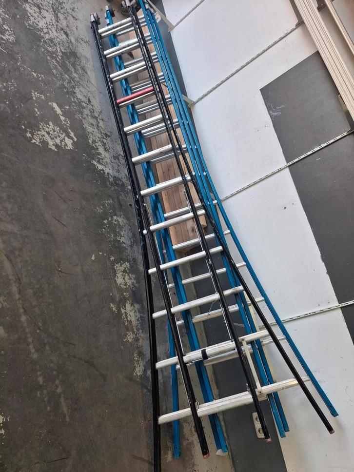 Altrex Reformladder 2x12 sporten, Doe-het-zelf en Verbouw, Ladders en Trappen, Gebruikt, Ladder, 4 meter of meer, Opvouwbaar of Inschuifbaar
