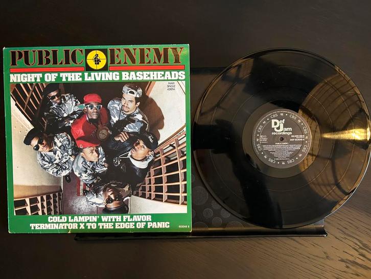 Public Enemy - Night Of The Living  ( Elger ), Cd's en Dvd's, Vinyl | Hiphop en Rap, Zo goed als nieuw, 1985 tot 2000, 12 inch