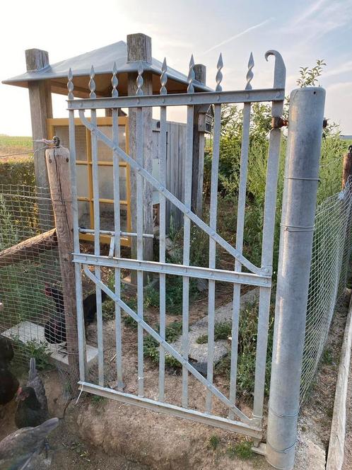 Smeedijzeren poorten, Tuin en Terras, Tuinhekken en Hekwerk, Gebruikt, Sierhekwerk, IJzer, Met poort, Ophalen