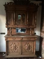 Antieke buffetkast met spiegel, Antiek en Kunst, Ophalen