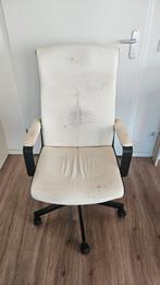 White gaming chair, Ophalen of Verzenden, Zo goed als nieuw, Zwart