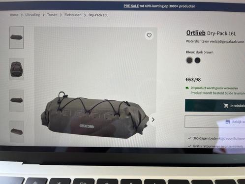 gloednieuw Ortlieb Dry-Pack 16L, Fietsen en Brommers, Fietsaccessoires | Fietstassen, Nieuw, Ophalen of Verzenden