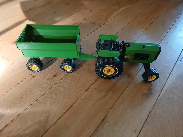 Vintage Tonka Trekker met Aanhanger, Antiek en Kunst, Antiek | Speelgoed, Ophalen of Verzenden