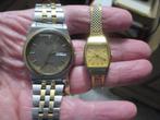 2x SEIKO SQ100  GOUD 10 ATM +DAMES SEIKO QUARTZ ORIGINEEL, Sieraden, Tassen en Uiterlijk, Horloges | Heren, Polshorloge, Ophalen of Verzenden