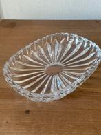Prachtige zware oude vintage kristallen lage schaal, Ophalen of Verzenden
