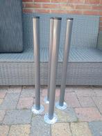 4 metalen tafelpoten Ikea, Huis en Inrichting, Tafelonderdelen, Ophalen, Tafelpoot, Minder dan 50 cm, 50 tot 100 cm